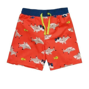Boys Shark Print‎ Swim Suit New Size 10